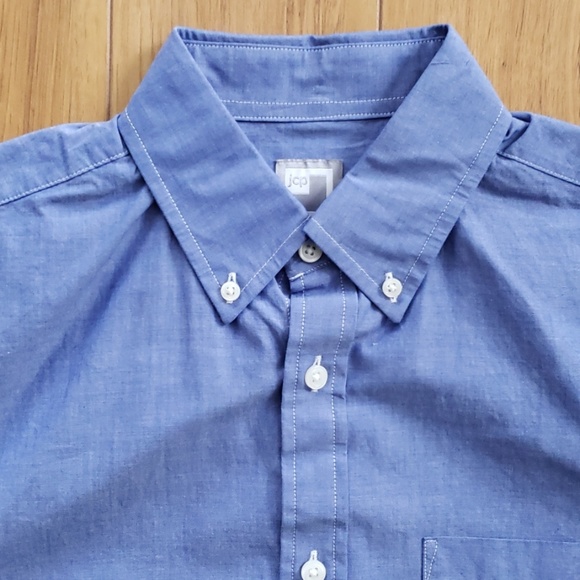 jcpenney Shirts Jcp Chambray Button Down Dress Shirt Poshmark